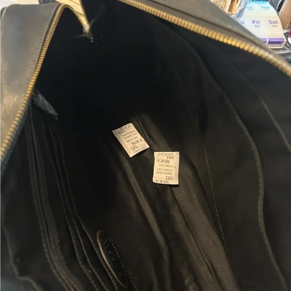 FOSSIL Women's Memoir Satchel - Leopard Print with Black Accents-NWR - Picture 9 of 12